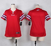 Women Nike Buffalo Bills Customized Red Team Color Stitched NFL Game Jersey,baseball caps,new era cap wholesale,wholesale hats